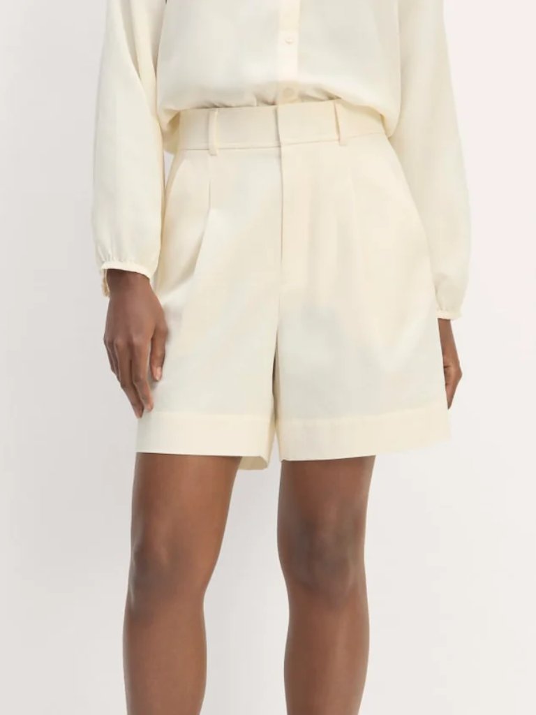 Nwt Everlane Women The Draper Short High Rise In Canvas, Size 6, Retail $78